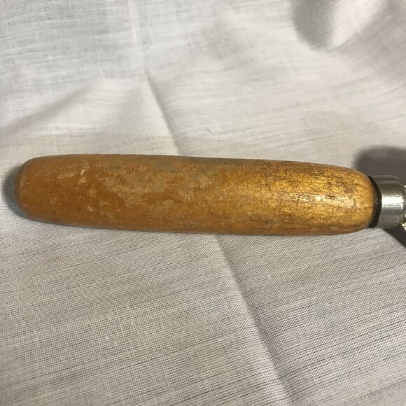 Vintage Wooden Handle Can Opener With Metal Blade & Bottle Opener 5 " - Picture 4 of 7